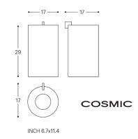 MEDIDAS PAPELERA KUBIC COSMIC